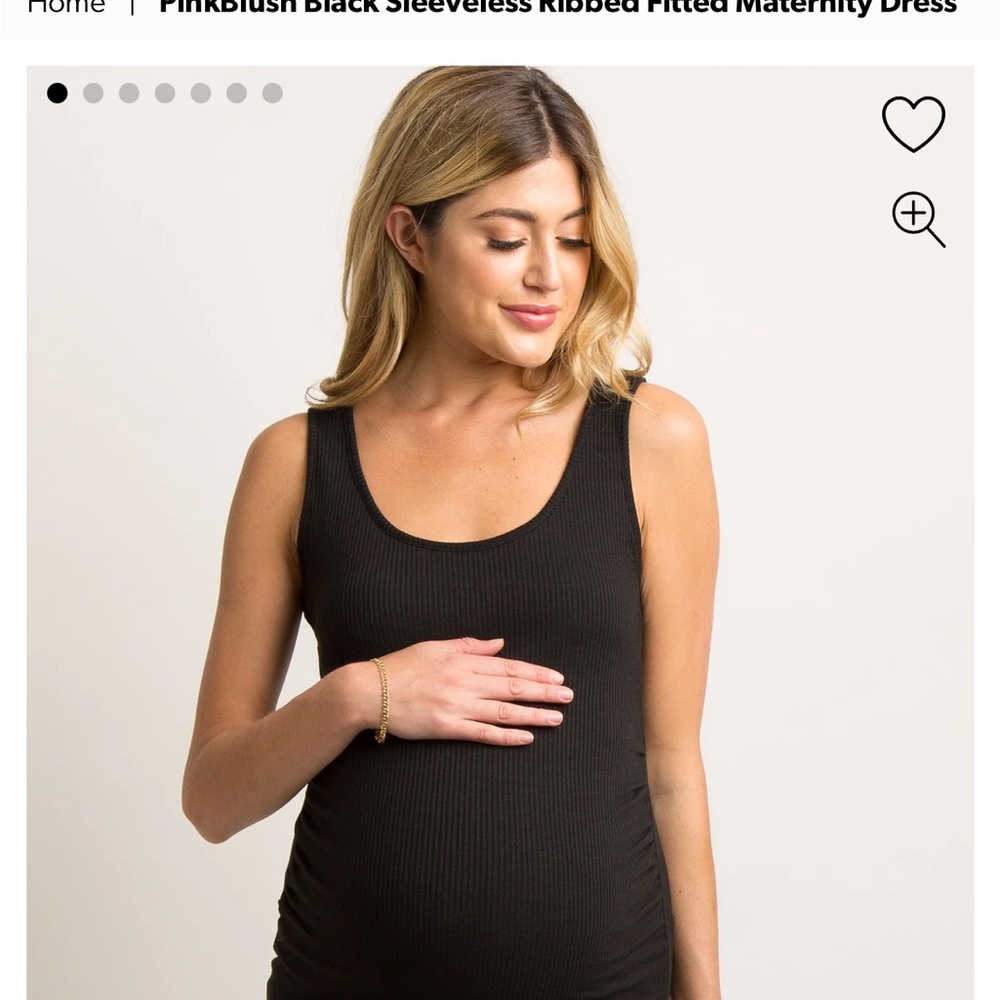 Pinkblush Black Ribbed Dress
